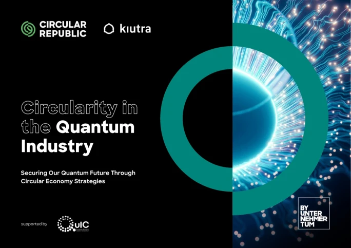 Cover of the white paper Circularity in the Quantum Industry by kiutra and Circular Republic