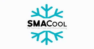 SMACool project logo: a teal snowflake icon above the wordmark SMACool and the tagline EIC Pathfinder Clean and Efficient Cooling