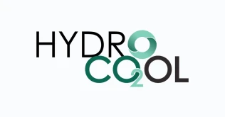 HydroCool project logo: the wordmark HydroCool with a green CO2 molecule icon