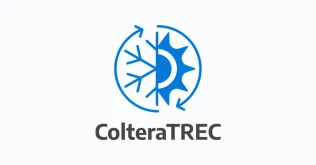 ColteraTREC project logo: a blue half-snowflake, half-sun icon inside a circular arrow, above the wordmark ColteraTREC