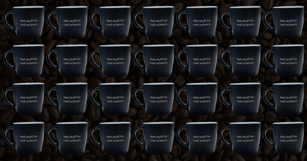 multiple coffee cups relating to countless cups of coffee consumes at work